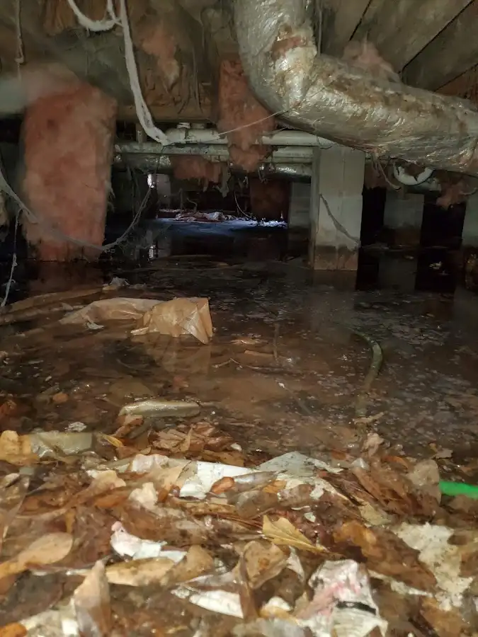 Crawl space flood assessment for Commercial Water Damage Restoration in Twin Lakes